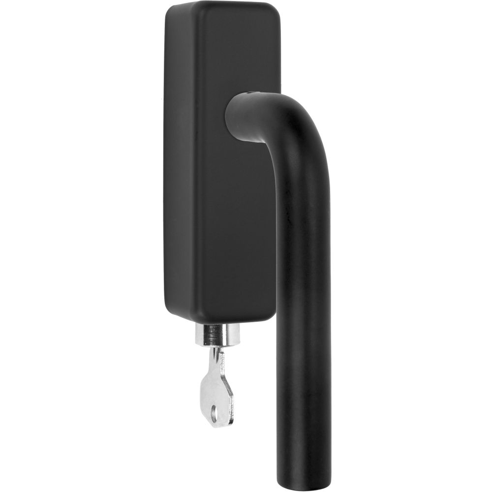 Draaikiepgarnituur BASICS LBIII-19DKLOCK-O afsluitbaar - mat zwart