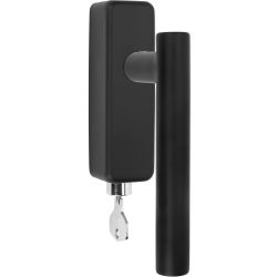 Draaikiepgarnituur BASICS LBVII-19-DKLOCK-O afsluitbaar - mat zwart