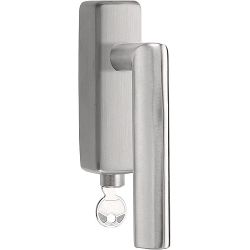 Draaikiepgarnituur BASICS LBVIII-DKLOCK-O afsluitbaar rechtsdraaiend - mat RVS