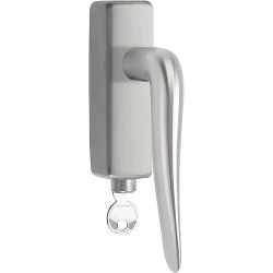 Draaikiepgarnituur BASICS LBXX-DKLOCK-O afsluitbaar linksdraaiend - mat RVS