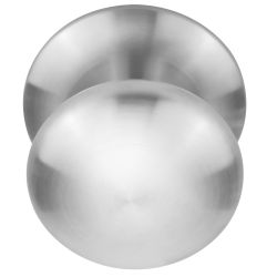 Voordeurknop BASICS LB80V vast op rozet - mat RVS