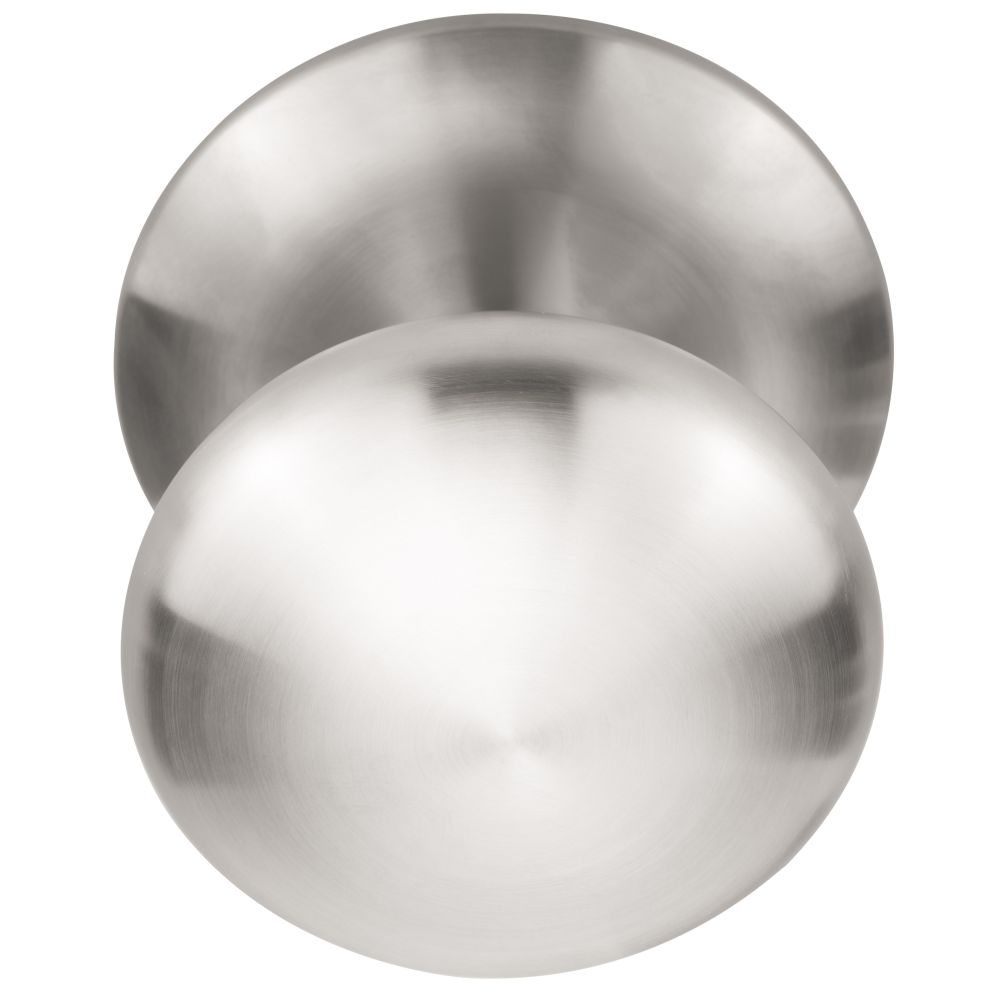 Voordeurknop BASICS LB80V vast op rozet - PVD mat RVS