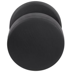 Voordeurknop BASICS LB503V vast op rozet - mat zwart