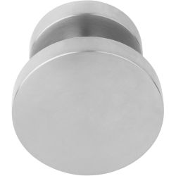 Voordeurknop BASICS LB701V vast op rozet - mat RVS