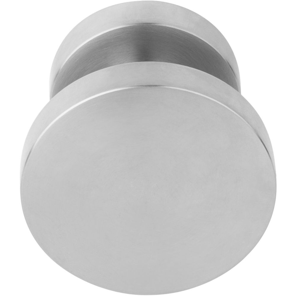 Voordeurknop BASICS LB701V vast op rozet - mat RVS