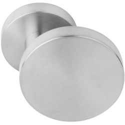 Voordeurknop BASICS LB702V vast op rozet - mat RVS