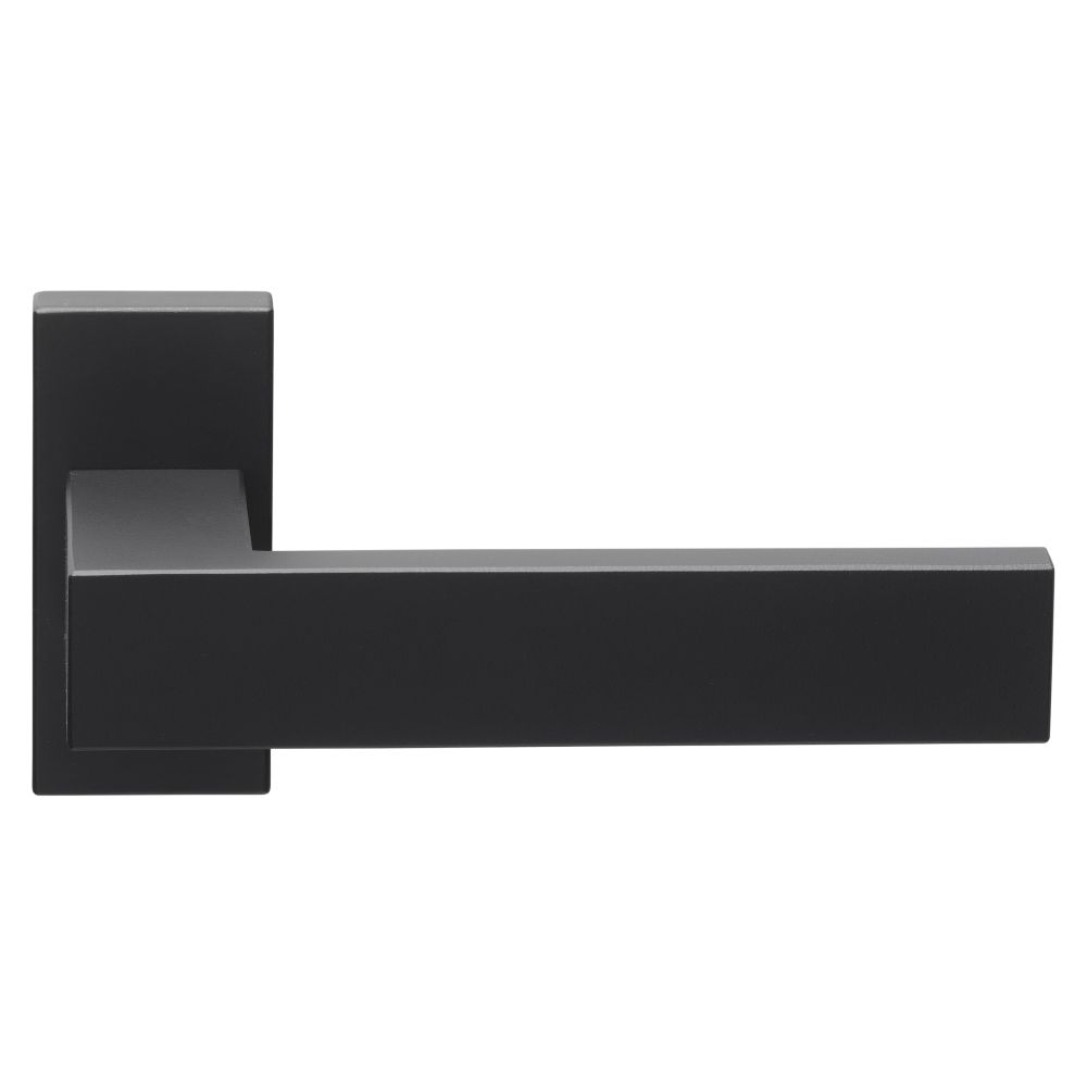 Deurkruk SQUARE LSQ4/Q32G dubbel geveerd op rozet - PVD mat zwart