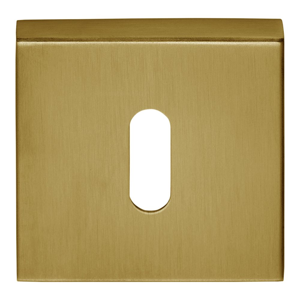Sleutelplaatje BASICS BSQBN53 vierkant - PVD mat goud