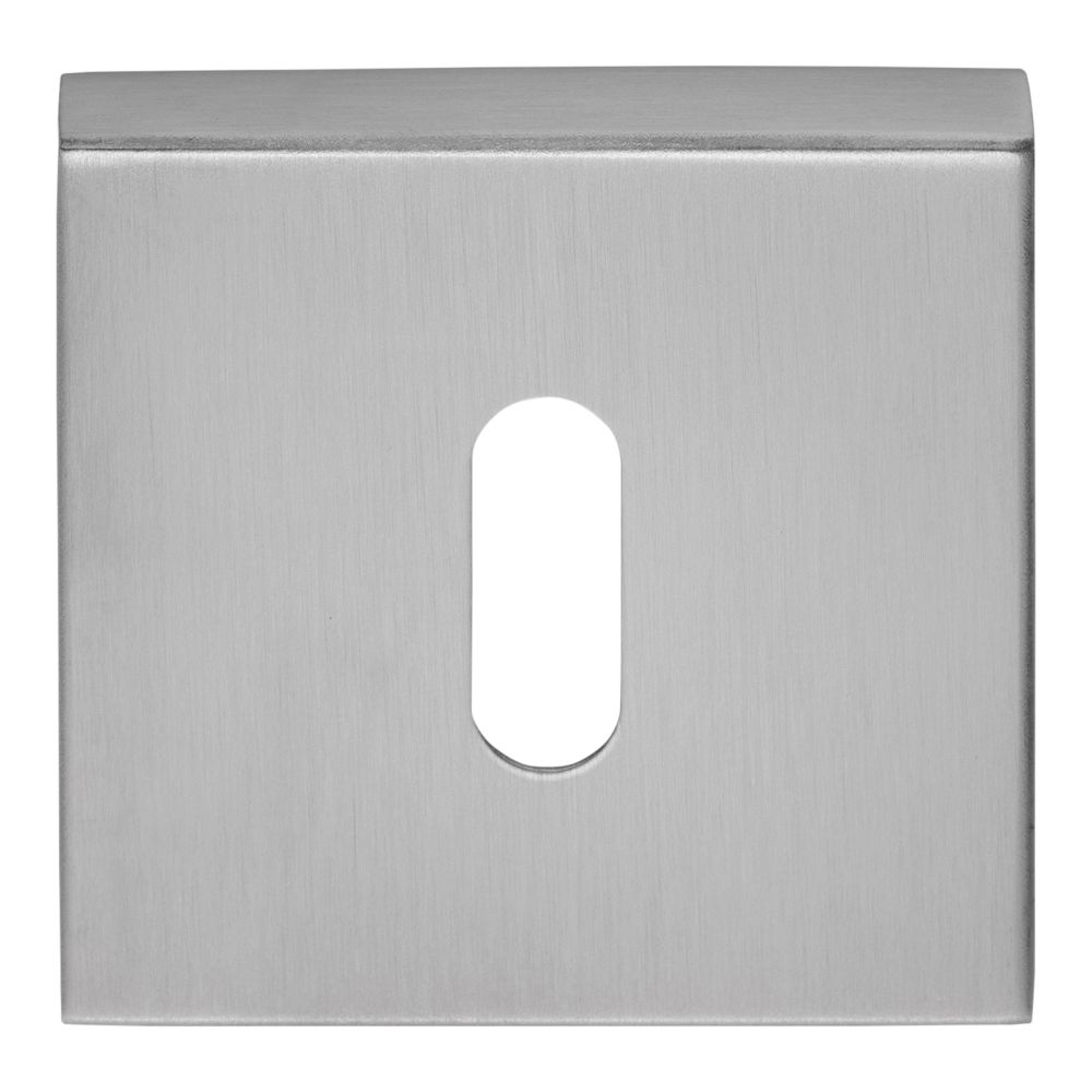 Sleutelplaatje BASICS BSQBN53 vierkant - mat RVS