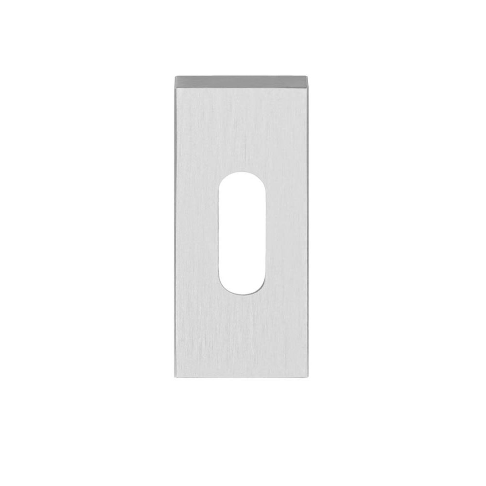 Sleutelplaatje SQUARE LSQBN32 rechthoeking - mat RVS