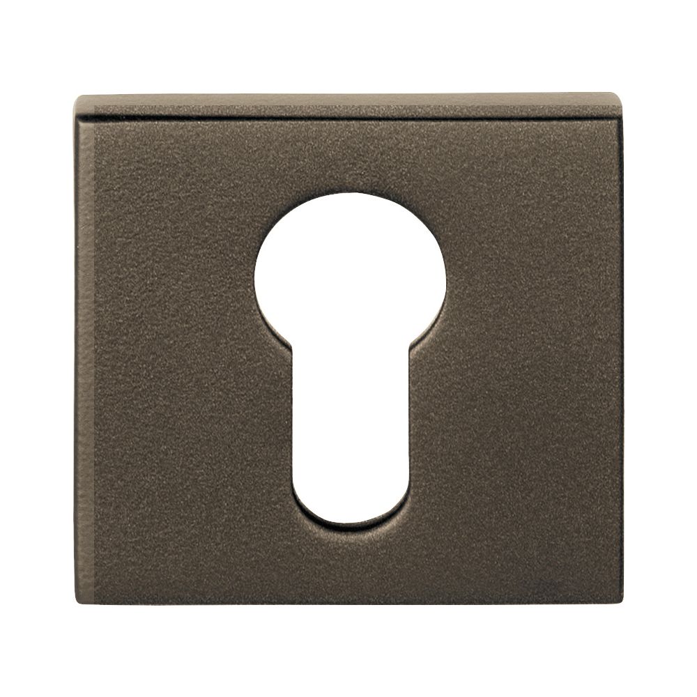 Cilinder plaatje BASICS BSQBY53 vierkant - brons