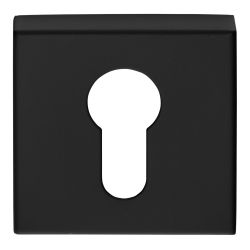 Cilinder plaatje BASICS BSQBY53 vierkant - mat zwart