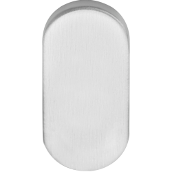 Blind plaatje BASICS LBB32 ovaal - mat RVS