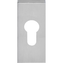 Cilinderplaatje SQUARE LSQBY32 rechthoeking - mat RVS