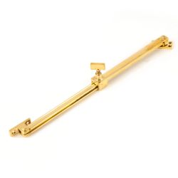 Telescopische raamuitzetter - messing ongelakt