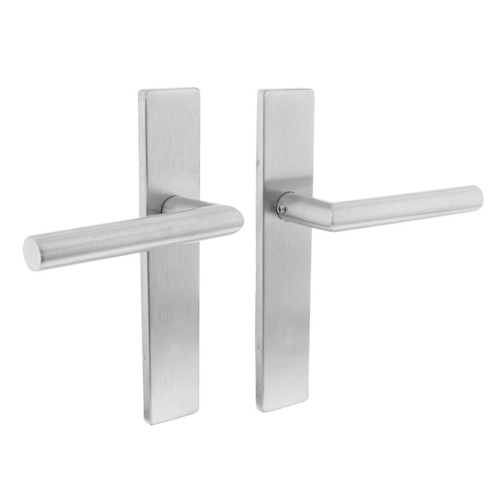 Intersteel Deurkruk Hoek 90° op rechthoekig blind schild RVS