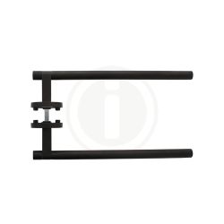 Intersteel Deurkruk Shiraat 250mm op rozet éénzijdig verdekt (links) - messing mat titaan PVD