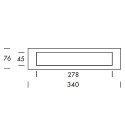 Voordeurset Quadro exc. vierkant zwart met anti-kerntrek SKG***