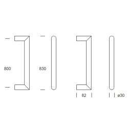 Voordeurset rond met greep Nairobi zwart anti-kerntrek SKG***