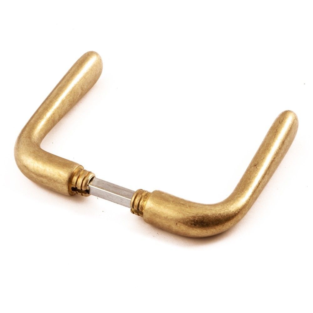 Deurkruk Silvia - messing getrommeld