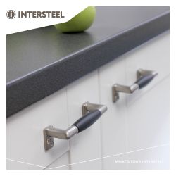 Intersteel Handgreep recht ebbenhout 108mm nikkel mat