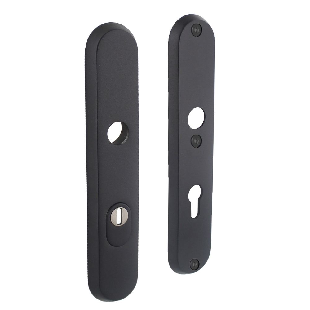 Intersteel Veiligheidsschilden SKG3 doorgaand PC72mm kerntrekbeveiliging RVS/mat zwart