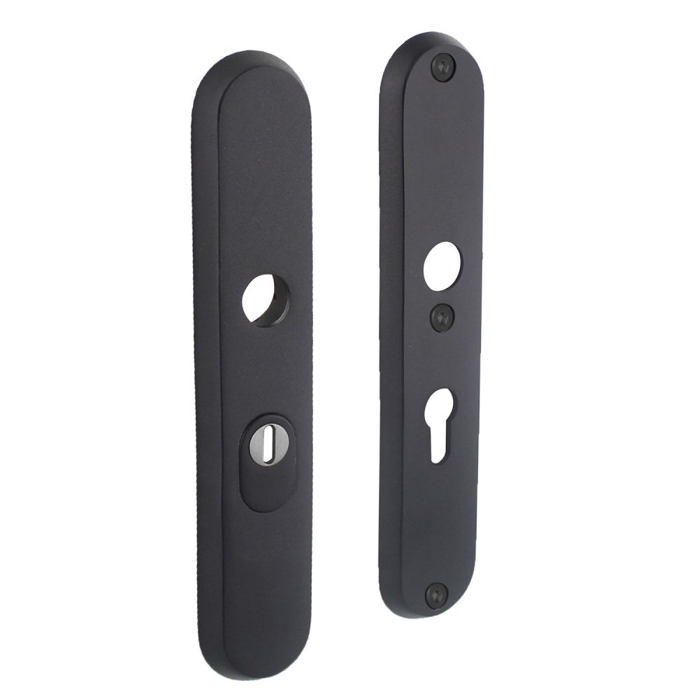 Intersteel Veiligheidsschilden SKG3 doorgaand PC55mm met kerntrekbeveiliging RVS/mat zwart