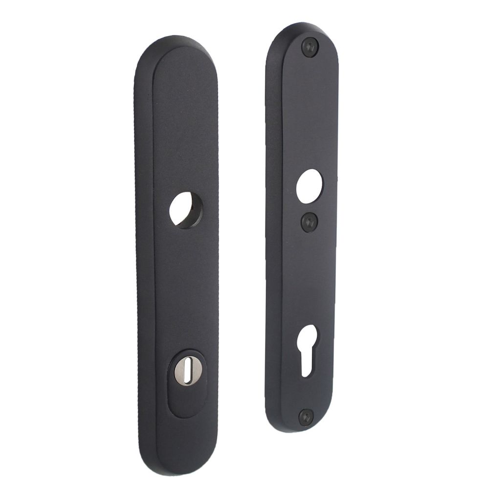 Intersteel Veiligheidsschilden SKG3 doorgaand PC92mm met kerntrekbeveiliging RVS/mat zwart