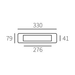 Tochtwering Alena chroom