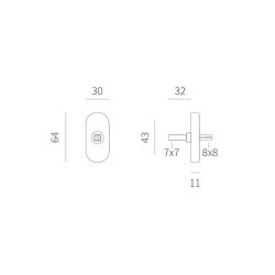 Raamkruk Istanbul Zwart ovaal