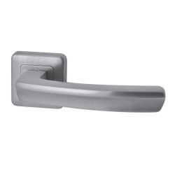 Deurkruk Arte op vierkant rozet - mat chroom