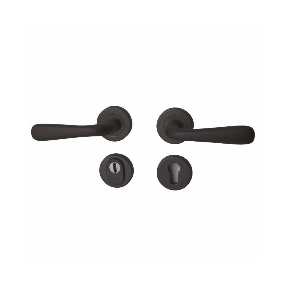 Achterdeurset Silvia compleet - puurzwart