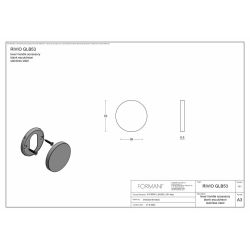 Blindplaatje Rivio by Gensler GLB53 - mat RVS
