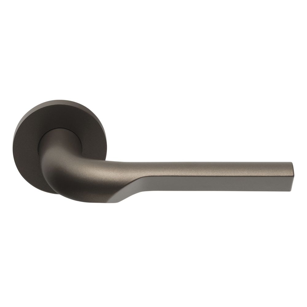 Deurkruk Rivio by Gensler GL100-G deurkruk geveerd op rozet - brons