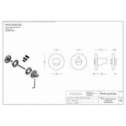 Toilet/badkamersluiting Rivio by Gensler GLWC53 - PVD mat goud