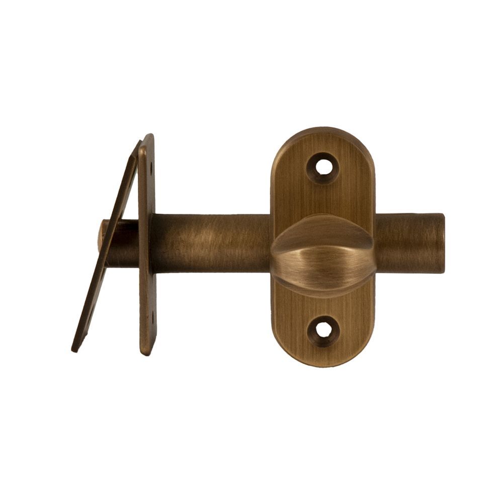 Insteekgrendel/voordeurgrendel 50mm - mat brons