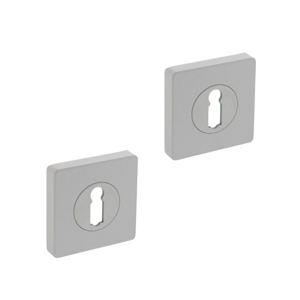 Intersteel sleutelrozetten vierkant 55x55x10mm met nokken - wit