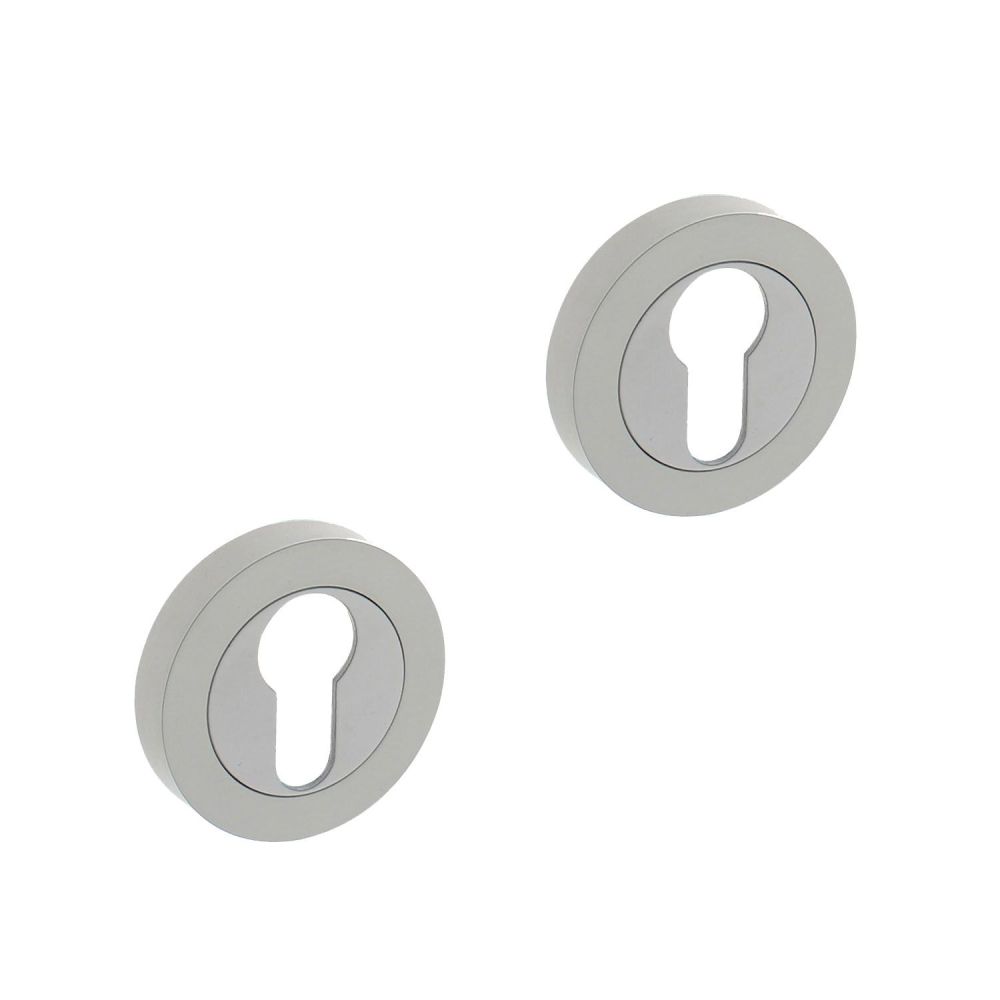 Intersteel cilinderrozetten verdekt 52x10mm met nokken - wit