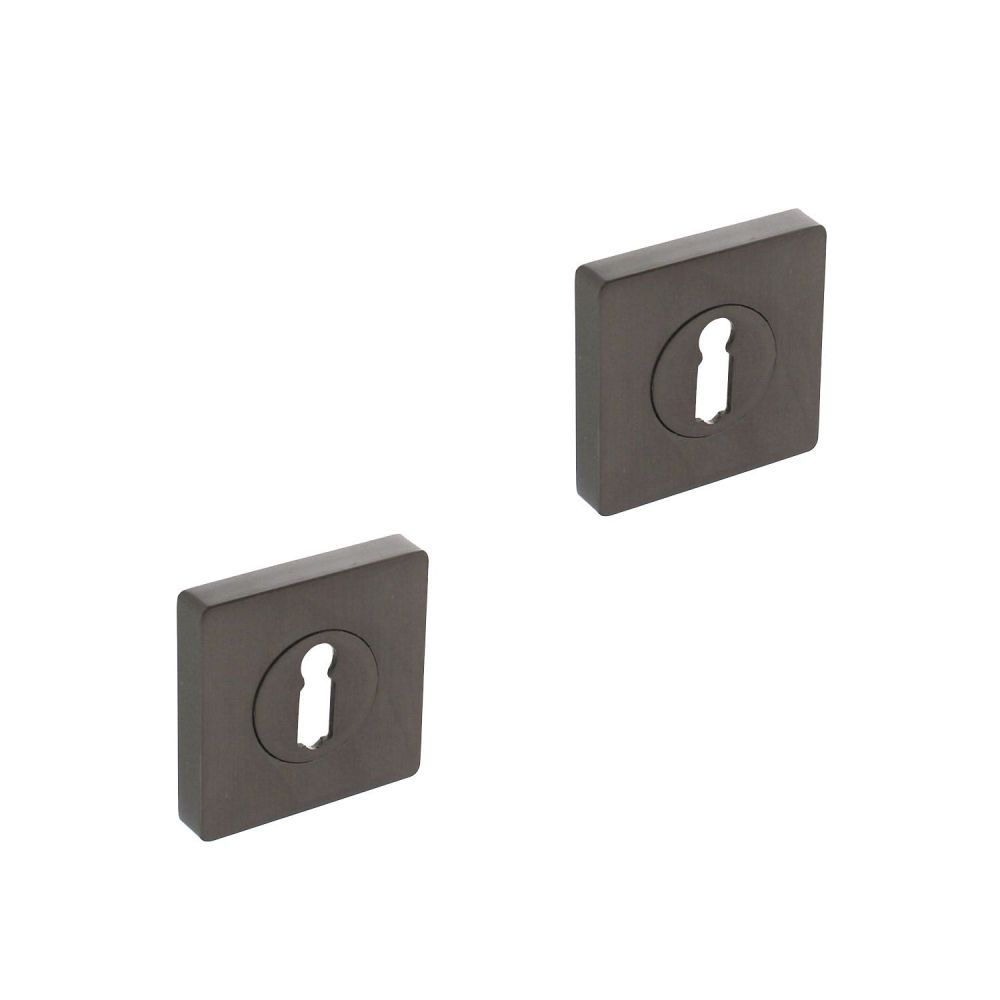 Intersteel sleutelrozetten vierkant 55x55x10mm met nokken - antraciet