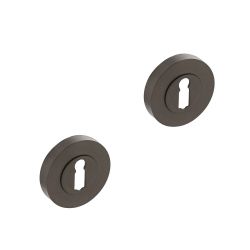 Intersteel sleutelrozetten verdekt 52x10mm met nokken - antraciet