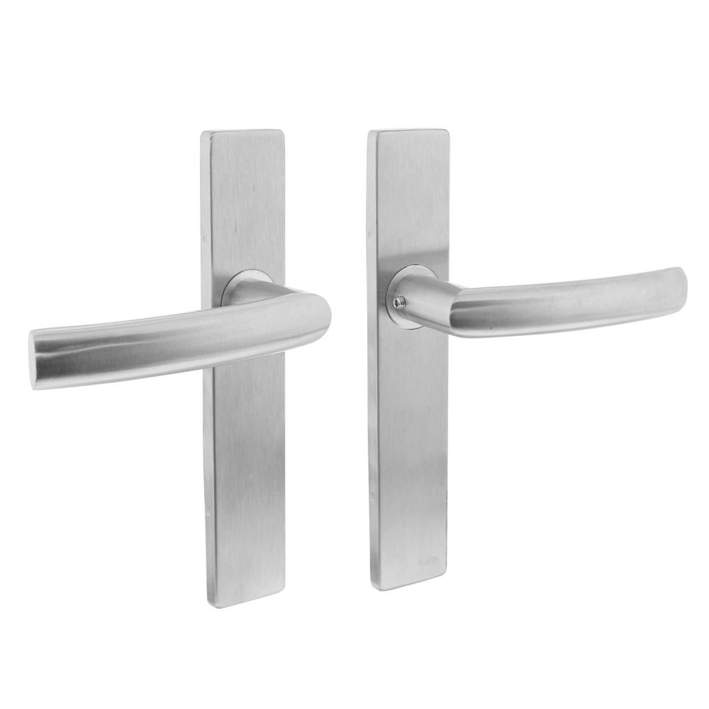 Intersteel Deurkruk Blok op rechthoekig blind schild RVS