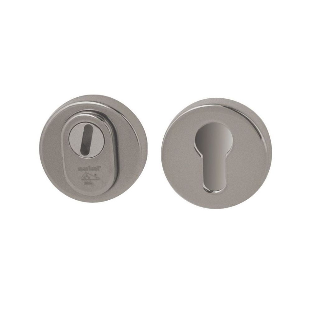 Nika SKG3 UTB veiligheidsrozetten met kerntrekbeveiliging - PVD glans nikkel