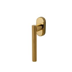 Raamkruk draaikiep Mila ovaal - messing ongelakt