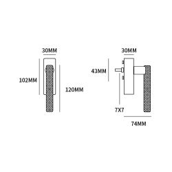 Raamkruk draaikiep Mila rechthoek afsluitbaar - PUURzwart