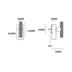Raamkruk draaikiep T-model Mila rechthoek afsluitbaar - messing ongelakt