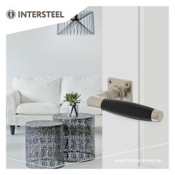 Intersteel Deurkruk Ton Basic op rozet - nikkel mat/zwart
