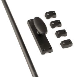 Raamespagnolet 150cm - zwart