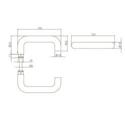 Intersteel Deurkruk Bern rond - RVS
