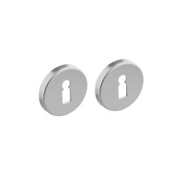 Intersteel rozetten met sleutelgat ø50x7mm - aluminium