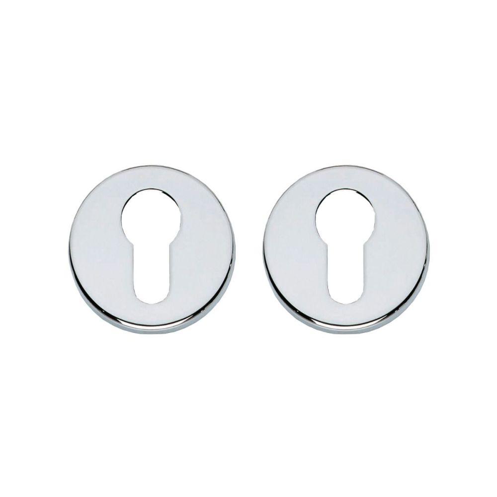 Intersteel rozetten met profielcilindergat verdekt 49x7mm - chroom